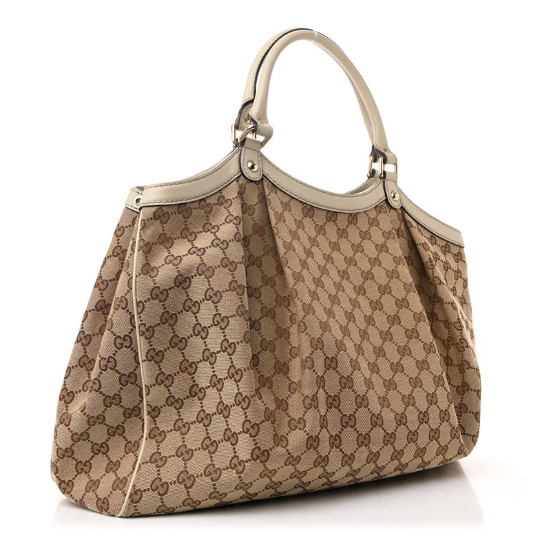 Gucci Large Sukey Tote Off White