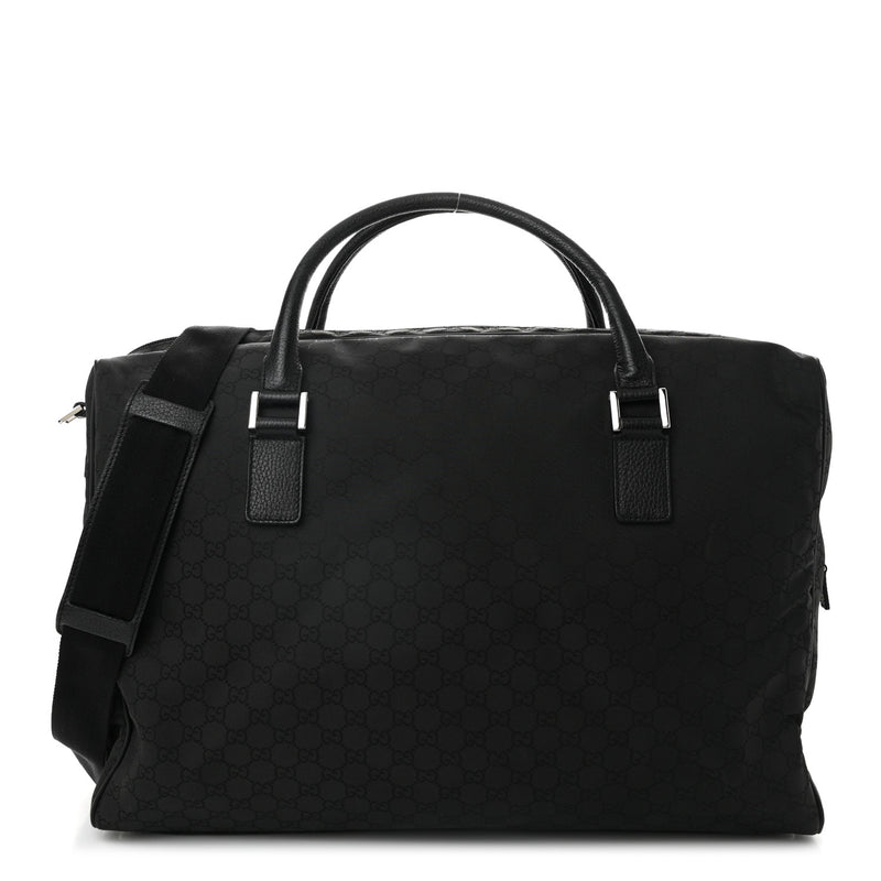 Gucci Nylon Large Duffle Bag Black