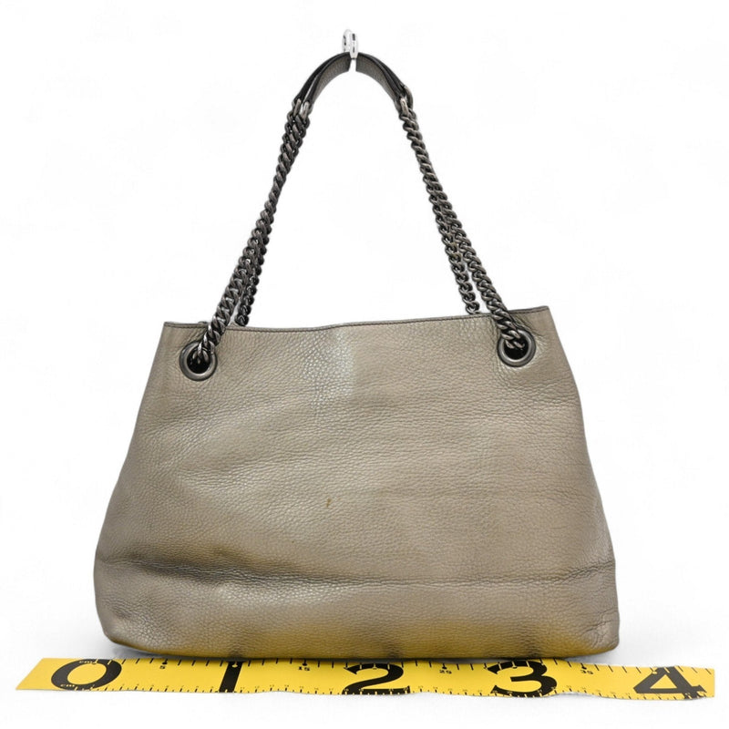 Soho Chain Strap Shoulder Bag Leather