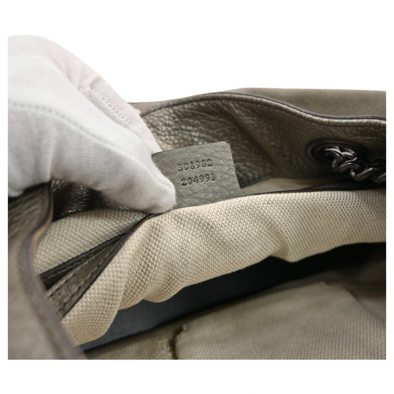Soho Chain Strap Shoulder Bag Leather