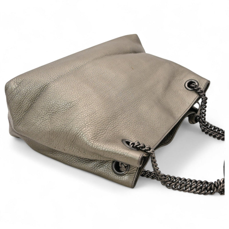 Soho Chain Strap Shoulder Bag Leather