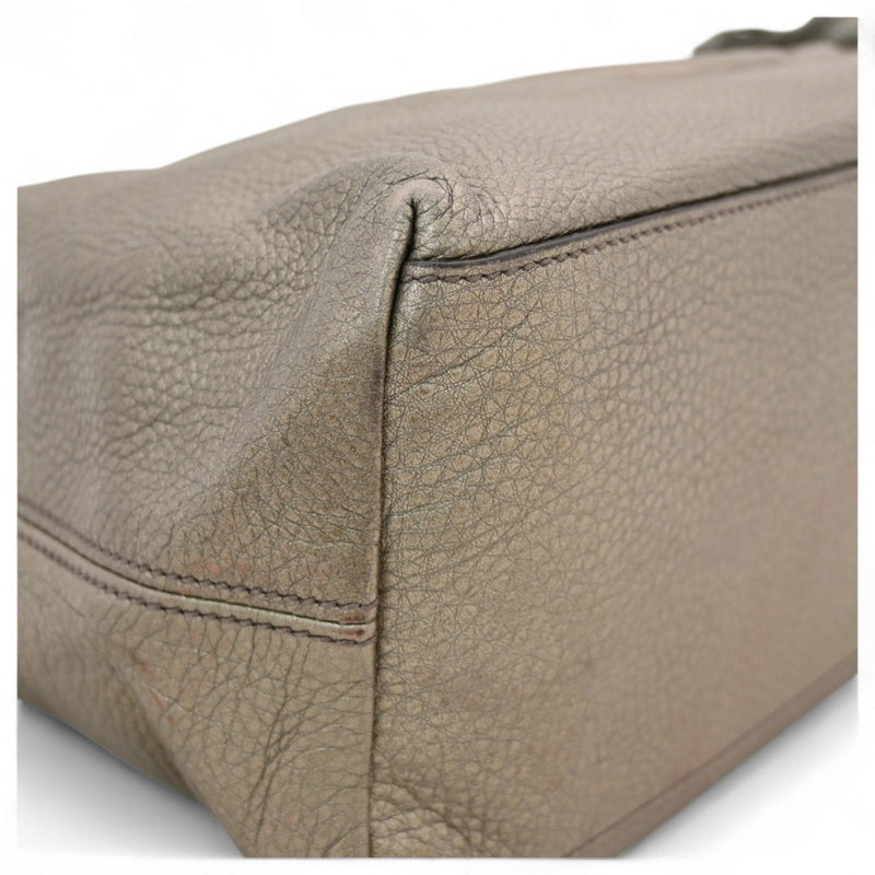 Soho Chain Strap Shoulder Bag Leather