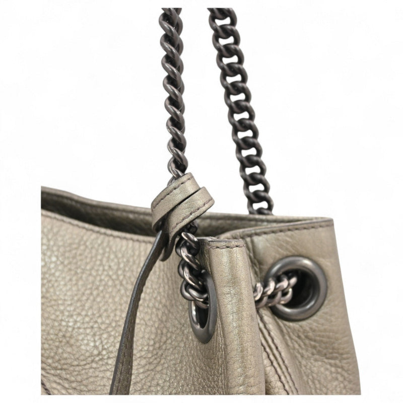 Soho Chain Strap Shoulder Bag Leather
