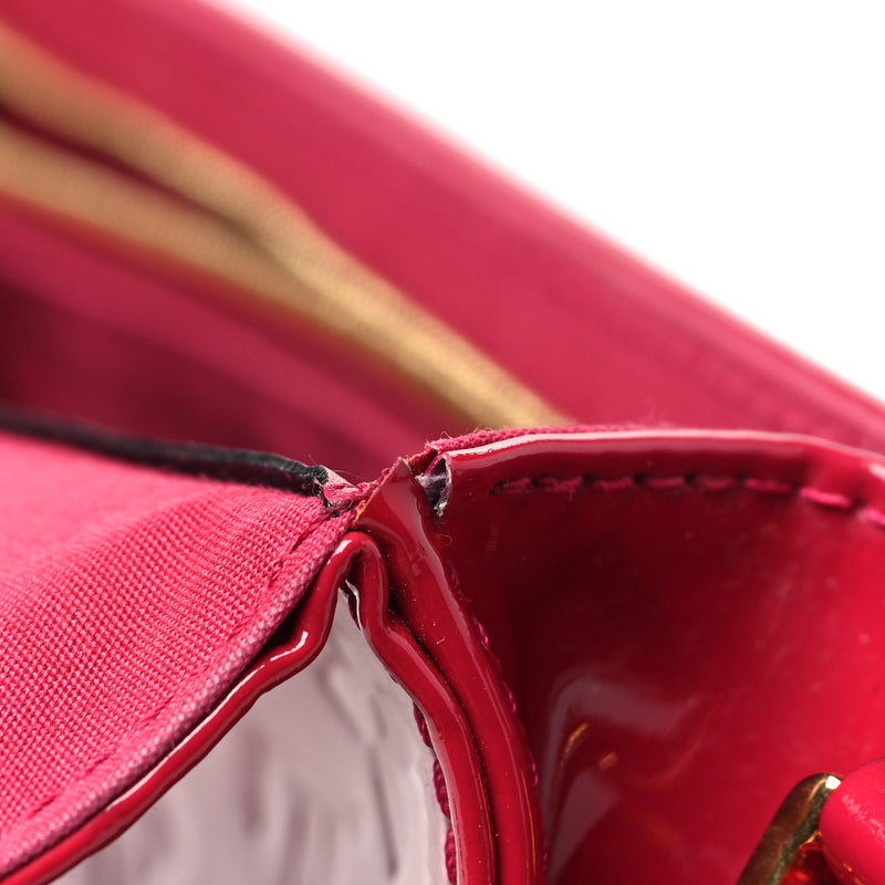 Louis Vuitton Vernis Ana Clutch Rose