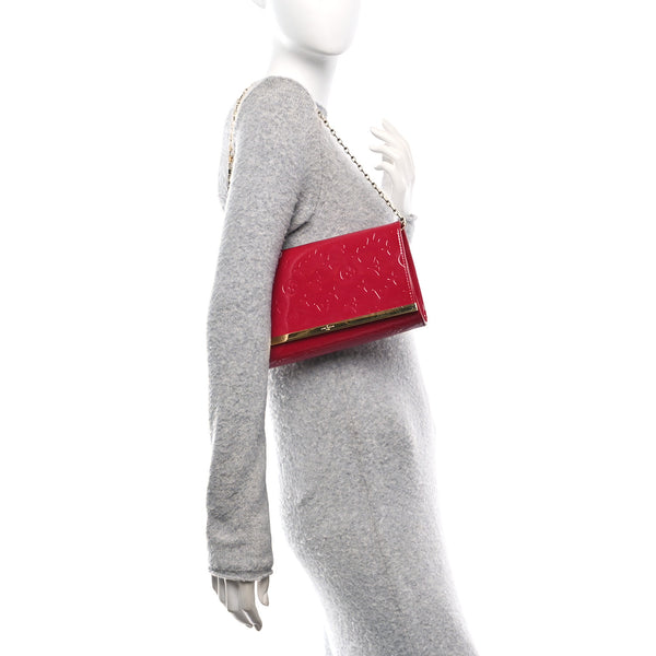 Louis Vuitton Vernis Ana Clutch Rose