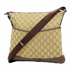 Zip Messenger Bag Gg Canvas With