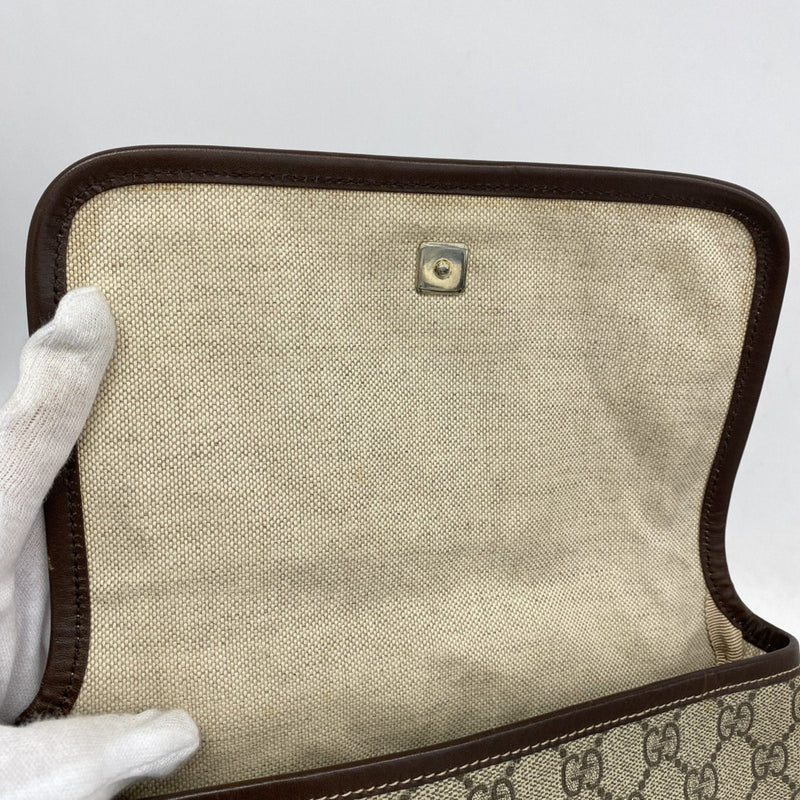 Flap Messenger Gg Coated Canvas Small