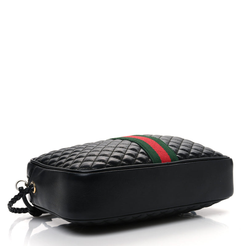 Gucci Calfskin Web Trapuntata Small Gg