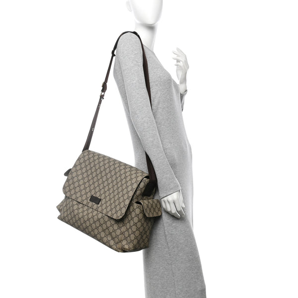 Gucci Gg Plus Messenger Diaper Bag Dark