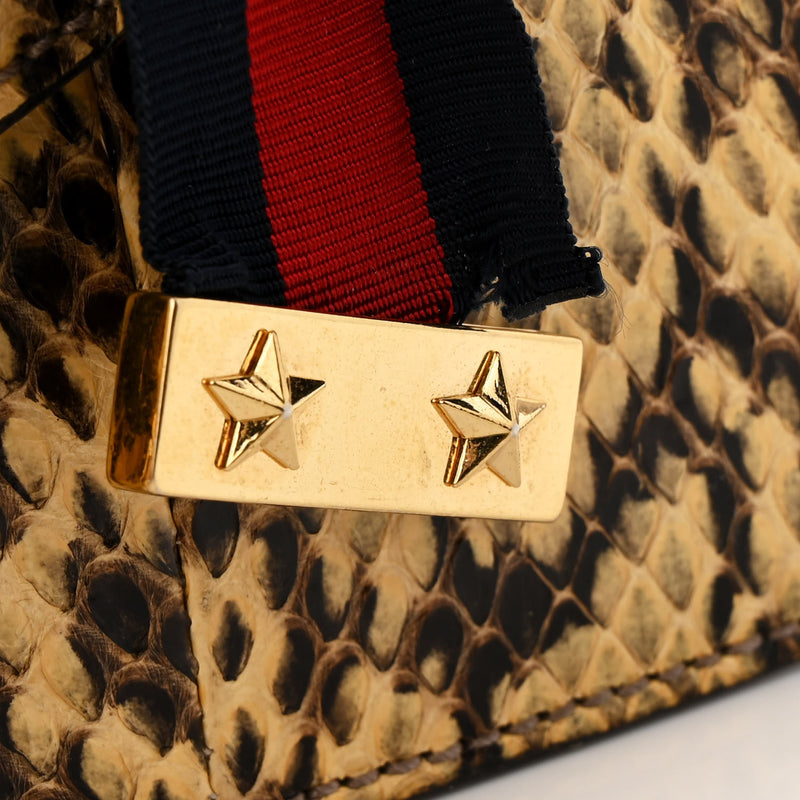 Gucci Snakeskin Mini Sylvie Chain
