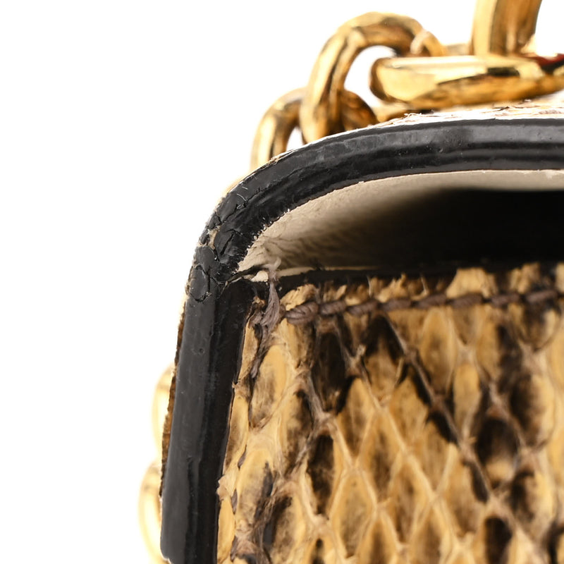 Gucci Snakeskin Mini Sylvie Chain