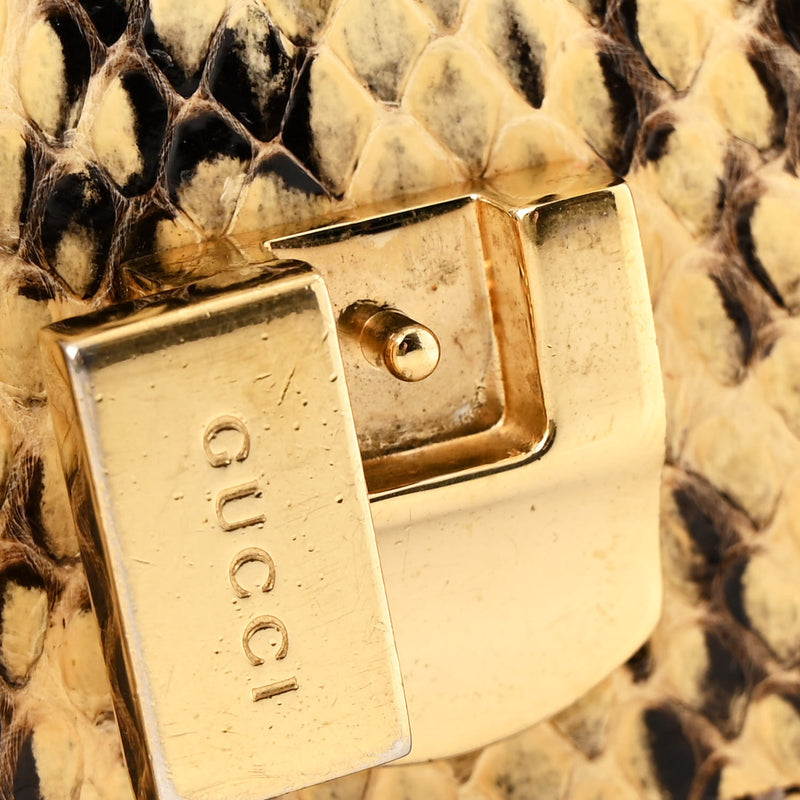 Gucci Snakeskin Mini Sylvie Chain