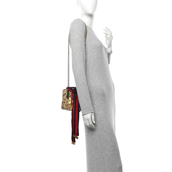 Gucci Snakeskin Mini Sylvie Chain