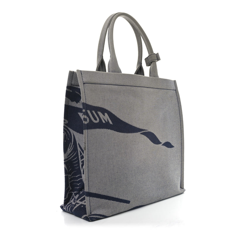 Burberry Canvas Ekd Square Tote Knight