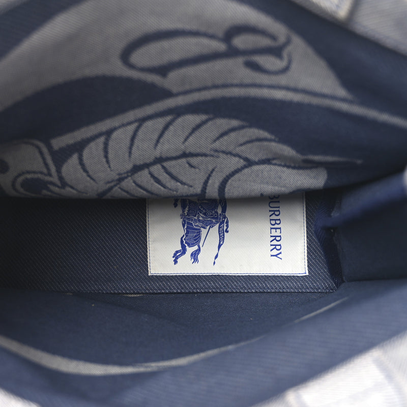 Burberry Canvas Ekd Square Tote Knight