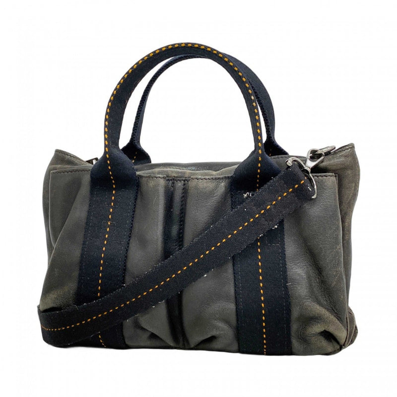 Horizontal Caravan Bag Leather Pm