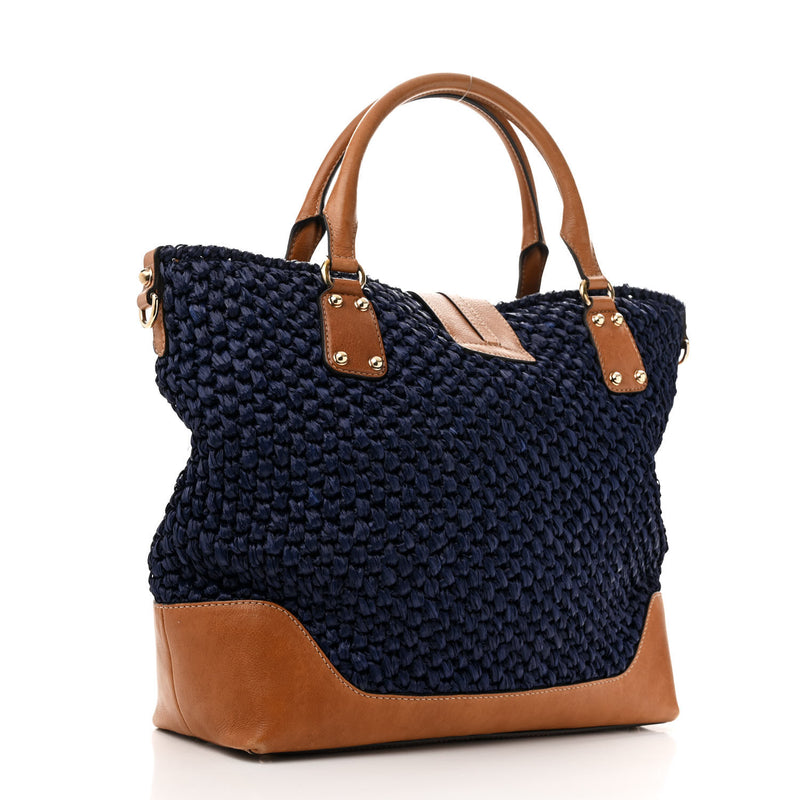 Gucci Raffia Large Santa Monica Tote