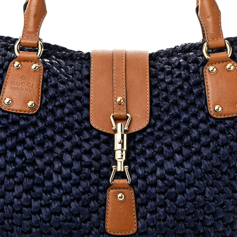 Gucci Raffia Large Santa Monica Tote
