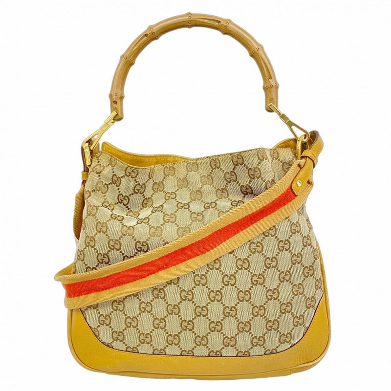 Diana Bamboo Shoulder Bag Gg Canvas