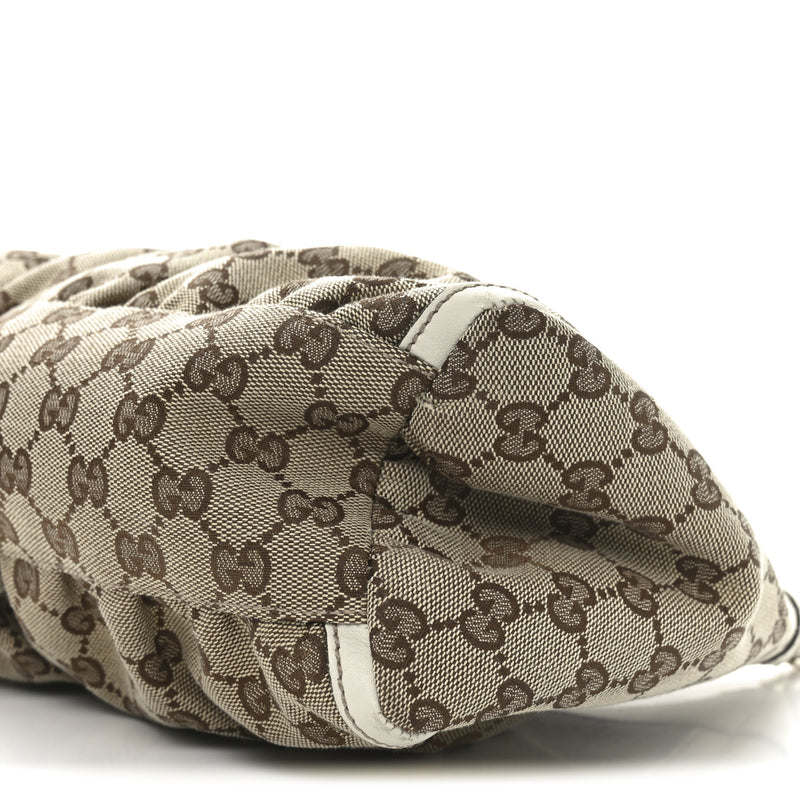 Gucci Medium D Gold Ring Hobo White