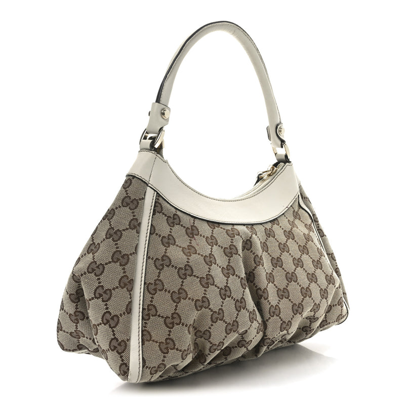 Gucci Medium D Gold Ring Hobo White