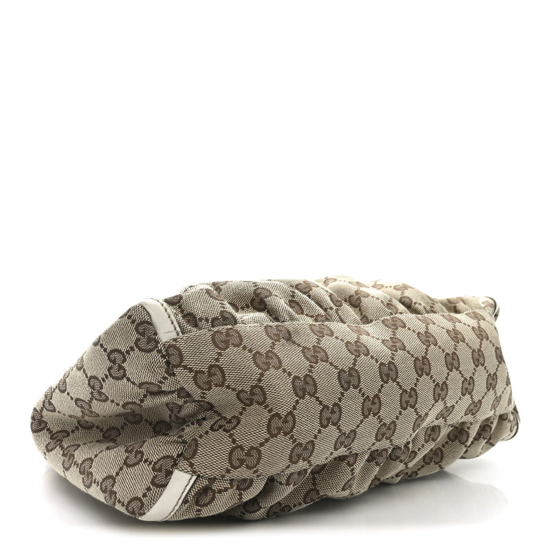 Gucci Medium D Gold Ring Hobo White