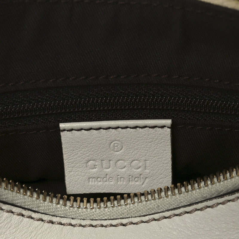Gucci Medium D Gold Ring Hobo White
