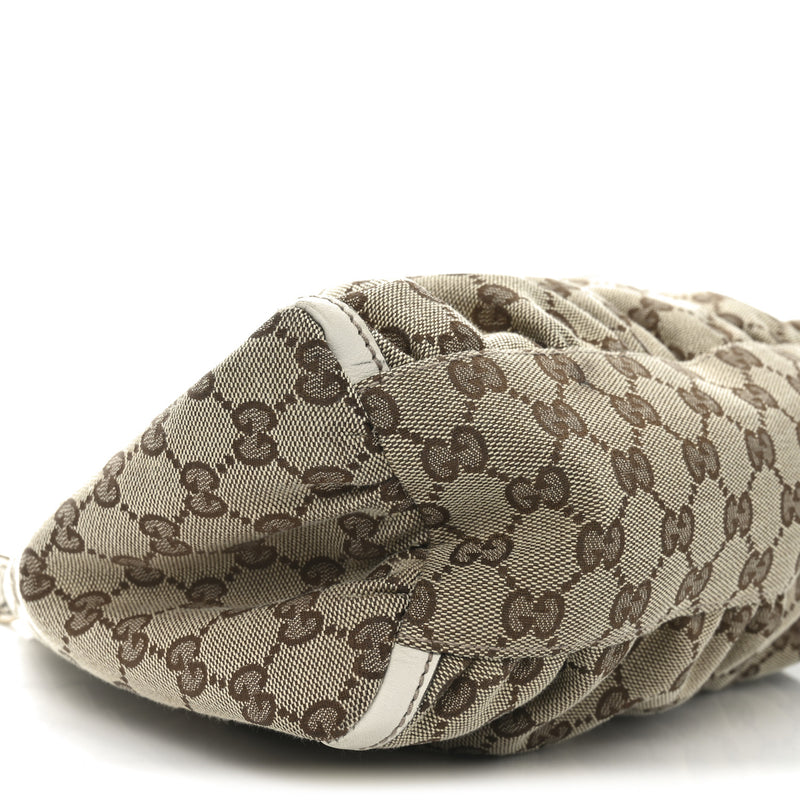 Gucci Medium D Gold Ring Hobo White
