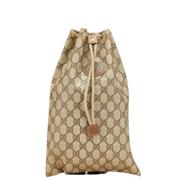 Flat Messenger Bag Gg Coated Canvas