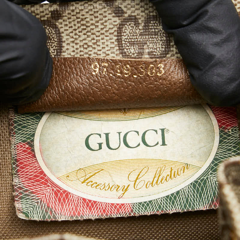 Flat Messenger Bag Gg Coated Canvas