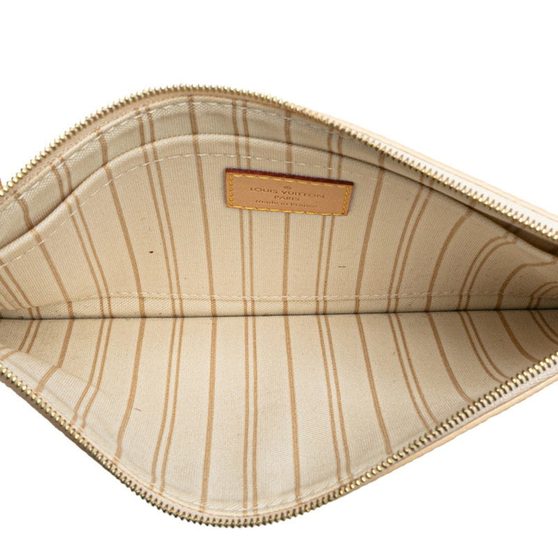 Double Zip Pochette Damier