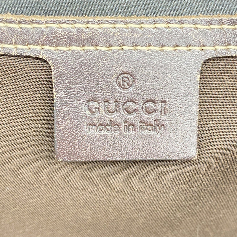 Zip Top Messenger Bag Gg Coated Canvas