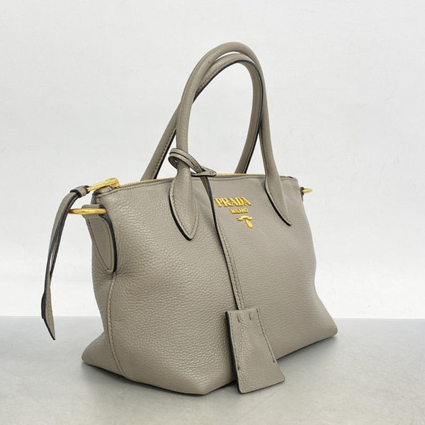 Dual Strap Zip Tote Vitello Daino Small