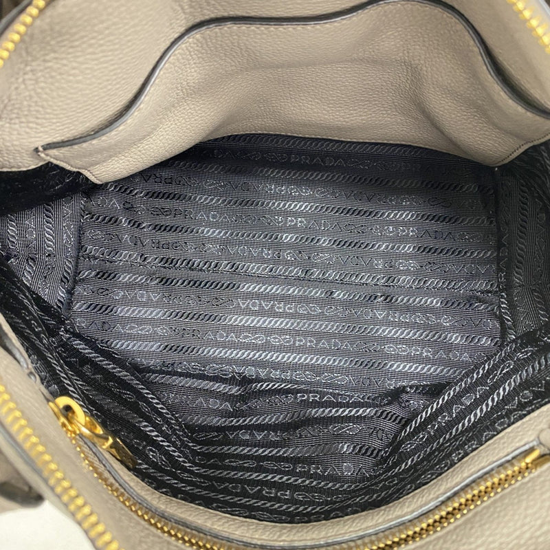 Dual Strap Zip Tote Vitello Daino Small