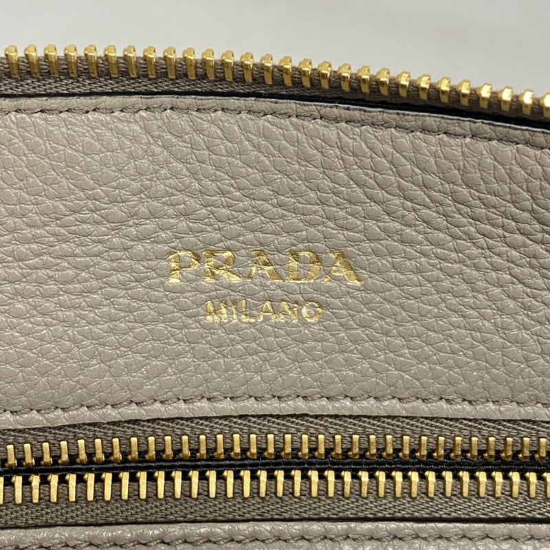 Dual Strap Zip Tote Vitello Daino Small