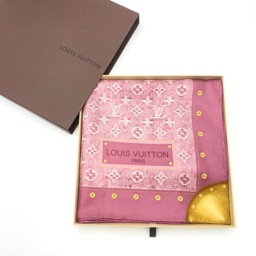 Louis Vuitton Pink Silk Scarf W/Box