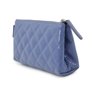 Double Zip Clutch With Chain Quilted