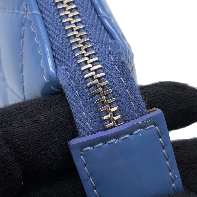 Double Zip Clutch With Chain Quilted