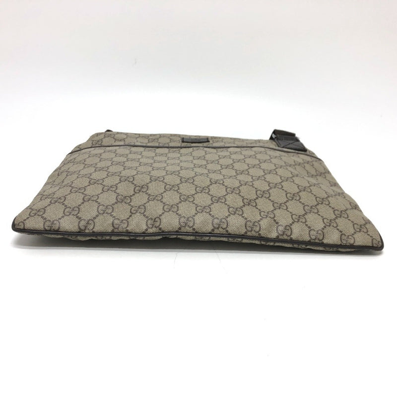 Zip Top Messenger Bag Gg Coated Canvas