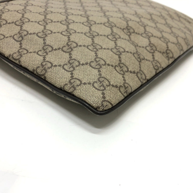 Zip Top Messenger Bag Gg Coated Canvas