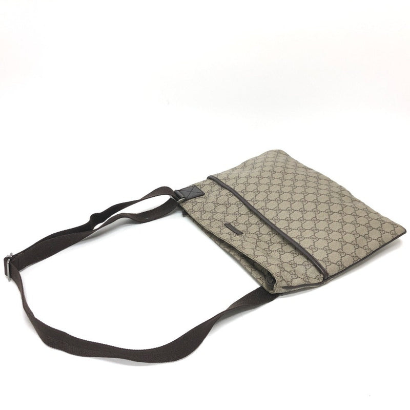 Zip Top Messenger Bag Gg Coated Canvas