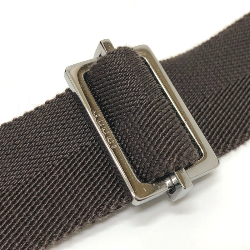 Zip Top Messenger Bag Gg Coated Canvas