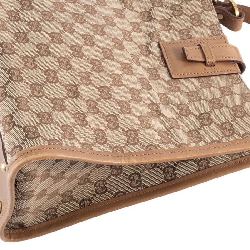Web Strap Zip Messenger Bag Gg Canvas