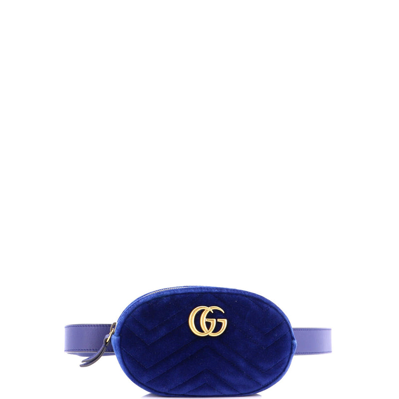 Gg Marmont Belt Bag Matelasse Velvet