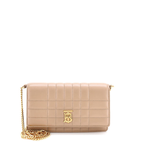 Lola Clutch On Chain Quilted Leather