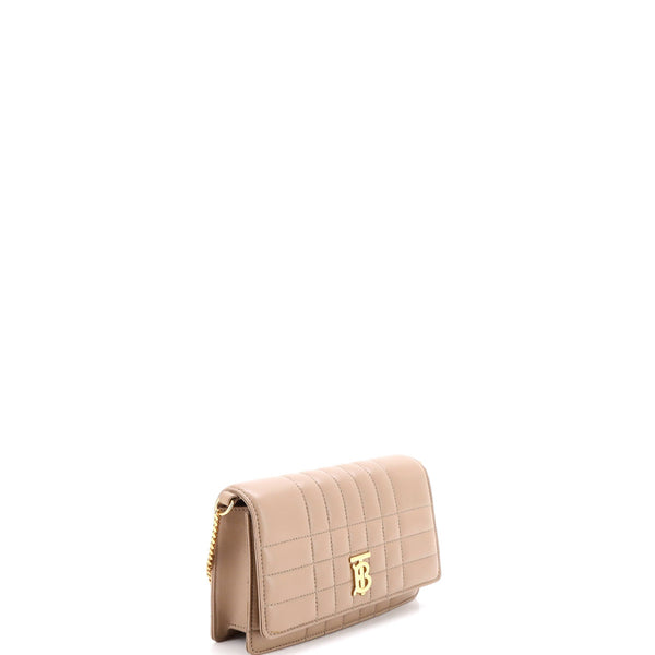 Lola Clutch On Chain Quilted Leather
