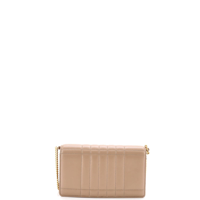 Lola Clutch On Chain Quilted Leather