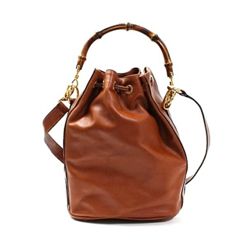 Diana Nm Bamboo Shoulder Bag Leather