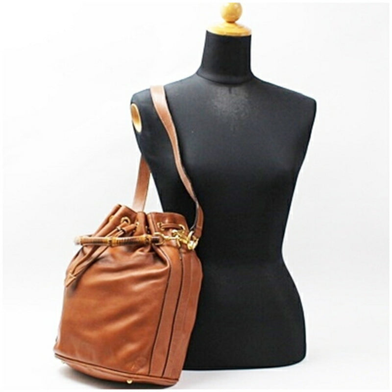 Diana Nm Bamboo Shoulder Bag Leather