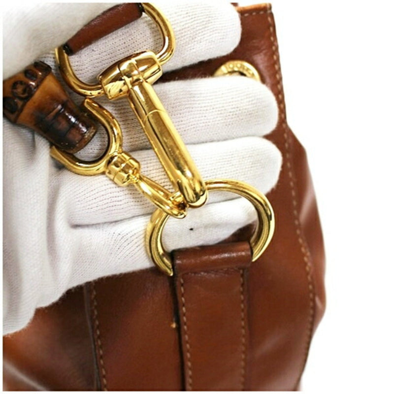 Diana Nm Bamboo Shoulder Bag Leather